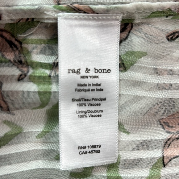 rag & bone white floral Calista maxi dress, size S, NWT - Picture 10 of 10